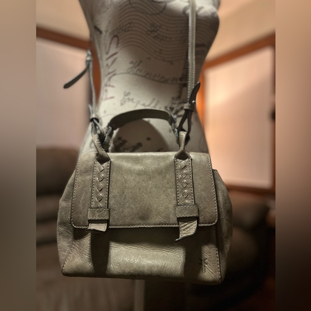 Frye Reed Mini Flap Leather Satchel